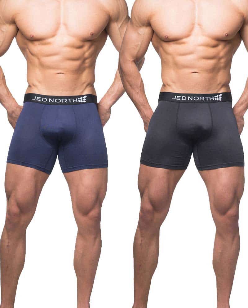 Jed North Brooklyn Performance Brief - 2 Pack - Black and Navy