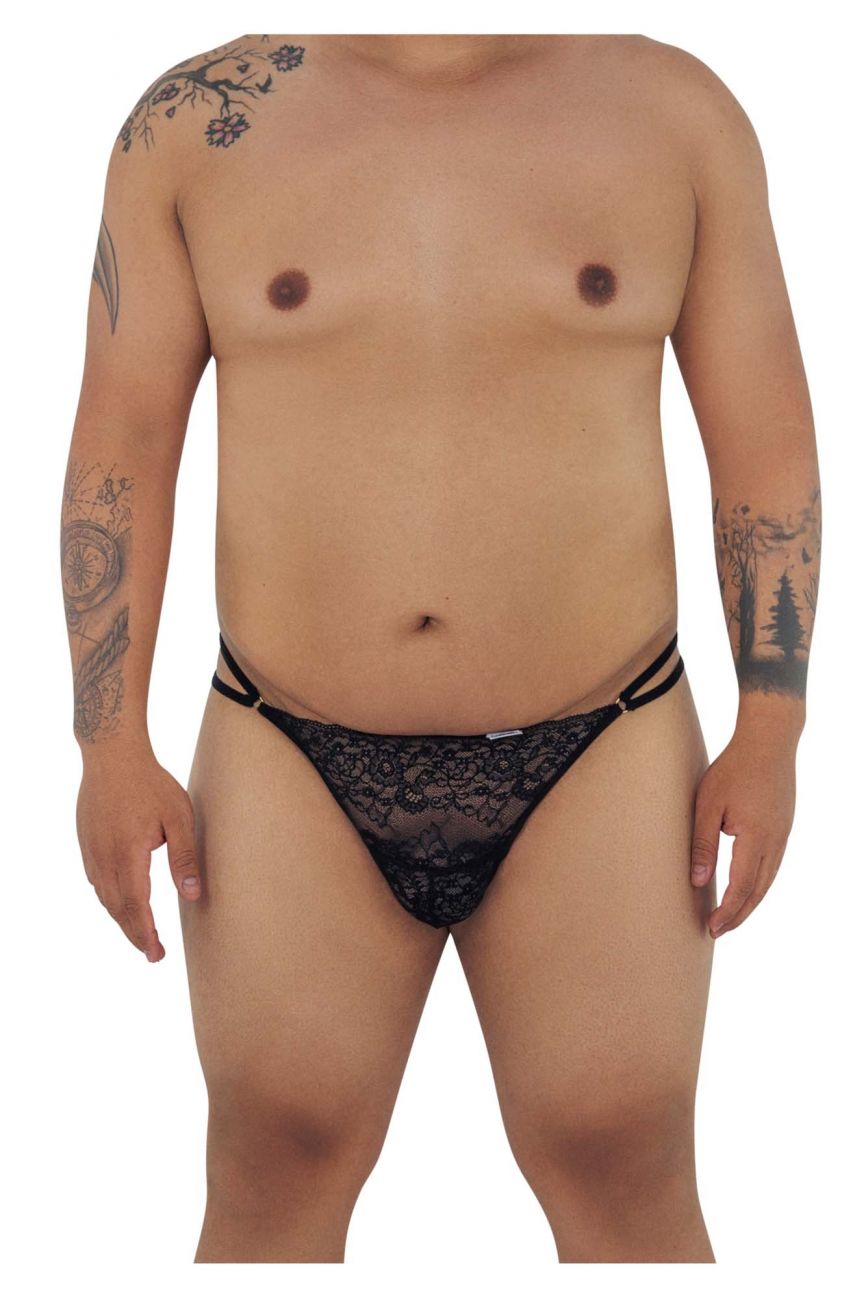 CandyMan Underwear Lace G-String Men's Plus Size Thongs available at www.MensUnderwear.io - 1