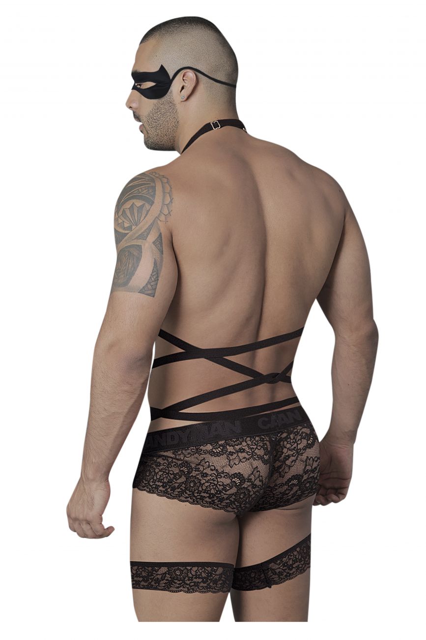 CandyMan Underwear Men's Lace Garter Costume - available at MensUnderwear.io - 1