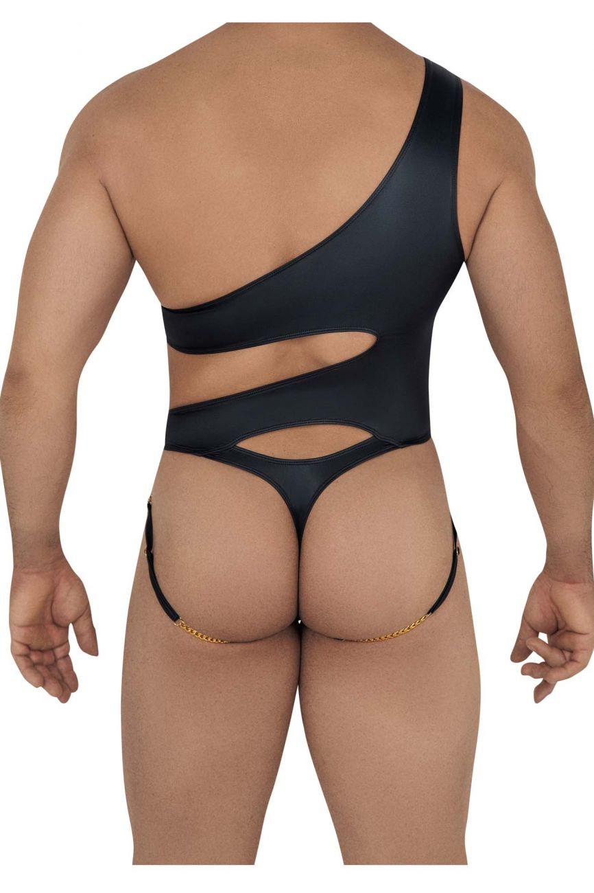 CandyMan Underwear One Shoulder Men's Bodysuit available at www.MensUnderwear.io - 1