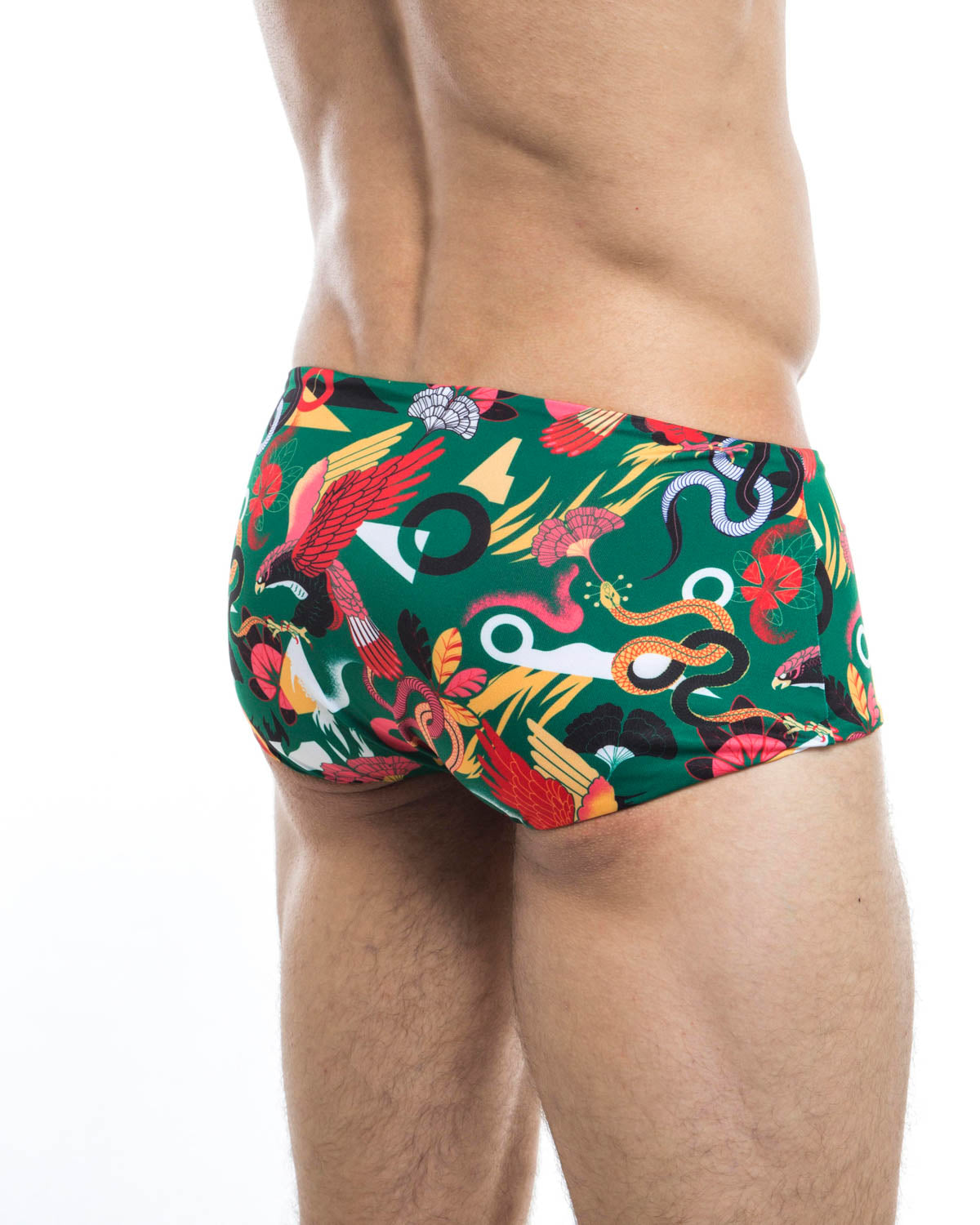 Men's swim trunks - HUNK2 Underwear Frosche Reversible Swim Trunks available at MensUnderwear.io - Image 1