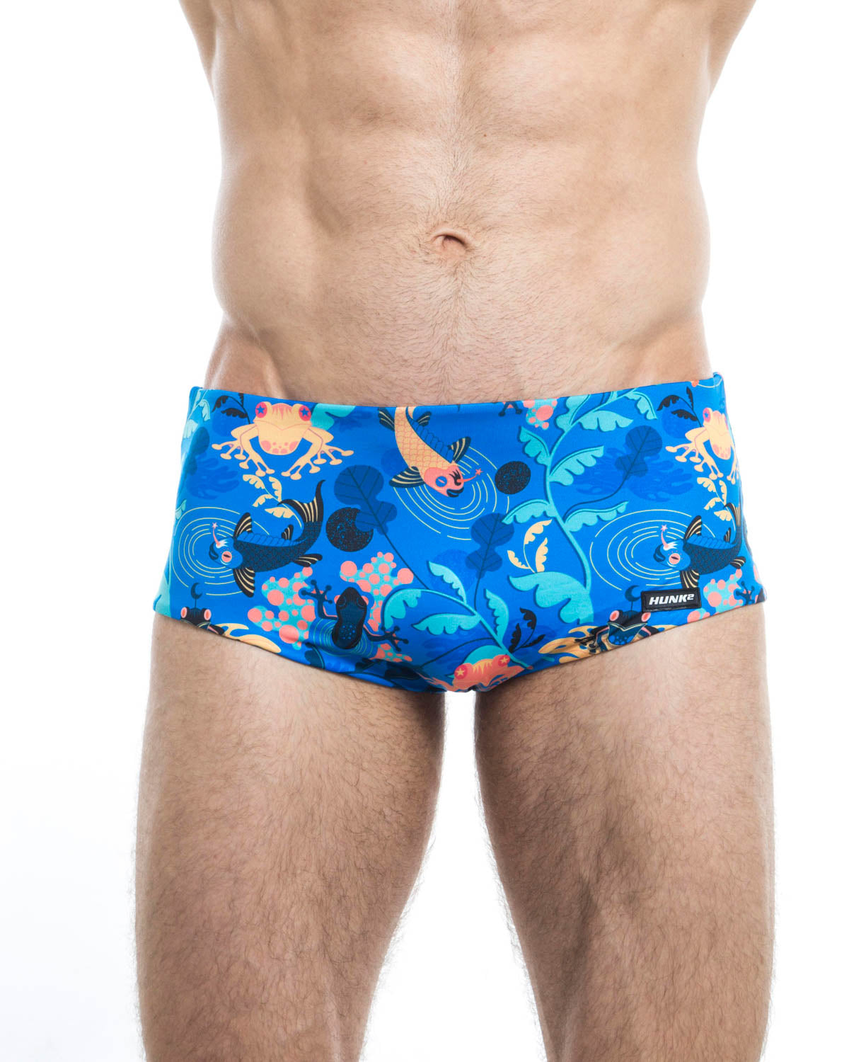 Men's swim trunks - HUNK2 Underwear Rampant Reversible Swim Trunks available at MensUnderwear.io - Image 1