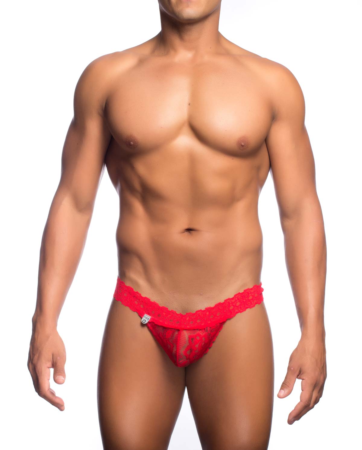 MOB Men's Lace Waist Thong available at www.MensUnderwear.io - 1