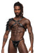 Male Power Underwear PU Leather Harness Aquarius