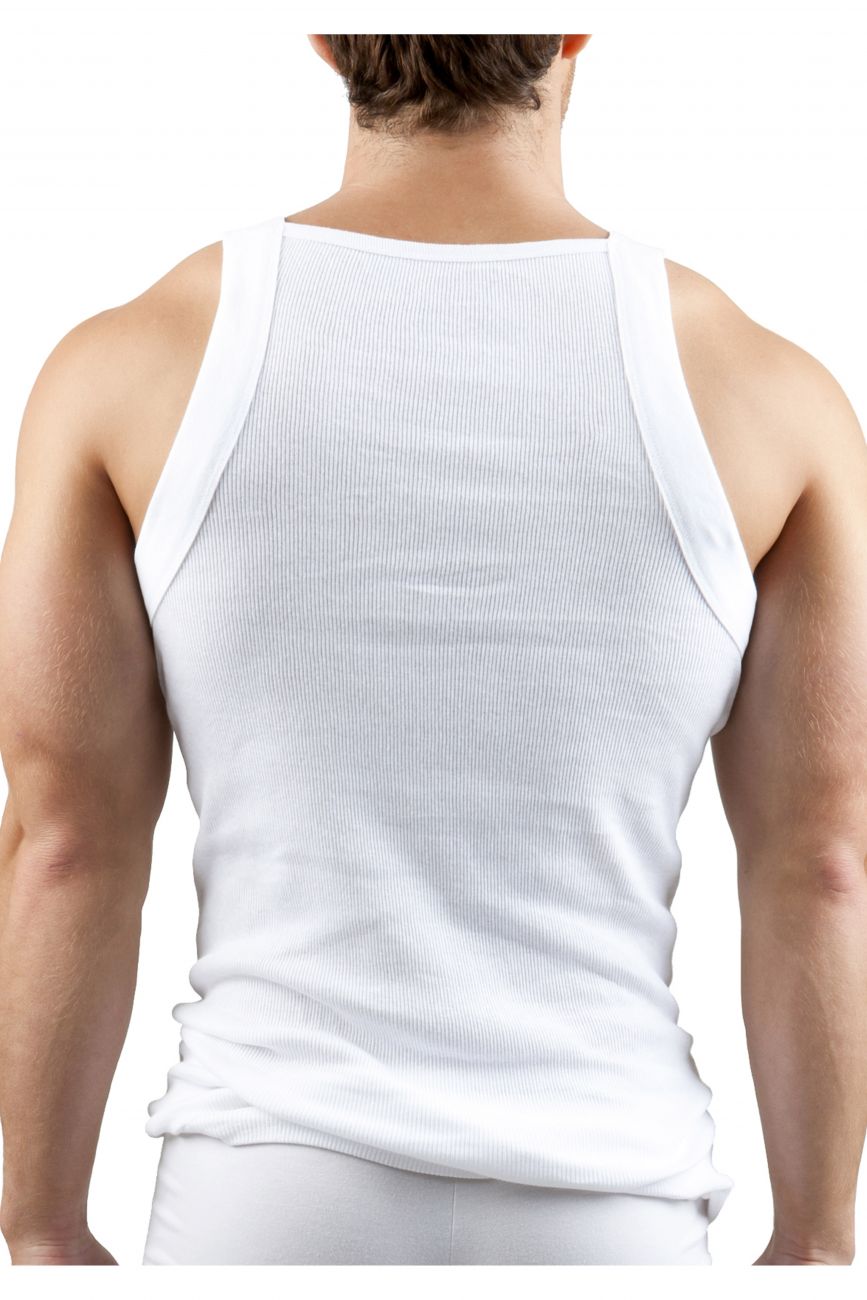 Men's tank tops - Papi Underwear 3-Pack Square Neck Tank available at MensUnderwear.io - Image 1