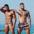 Male Swimwear models wearing 2EROS Swim Trunks and Swim Briefs available at MensUnderwear.io