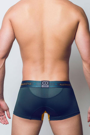 Men's trunk underwear - 2EROS AKTIV NRG Trunk Underwear - Radiant Blue available at MensUnderwear.io - Image 3