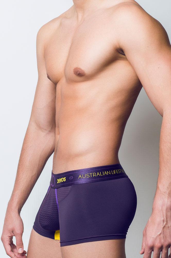 Men's trunk underwear - 2EROS AKTIV NRG Trunk Underwear - Vivid Purple available at MensUnderwear.io - Image 1