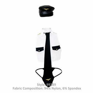 CandyMan Underwear Men's Pilot Costume Outfit