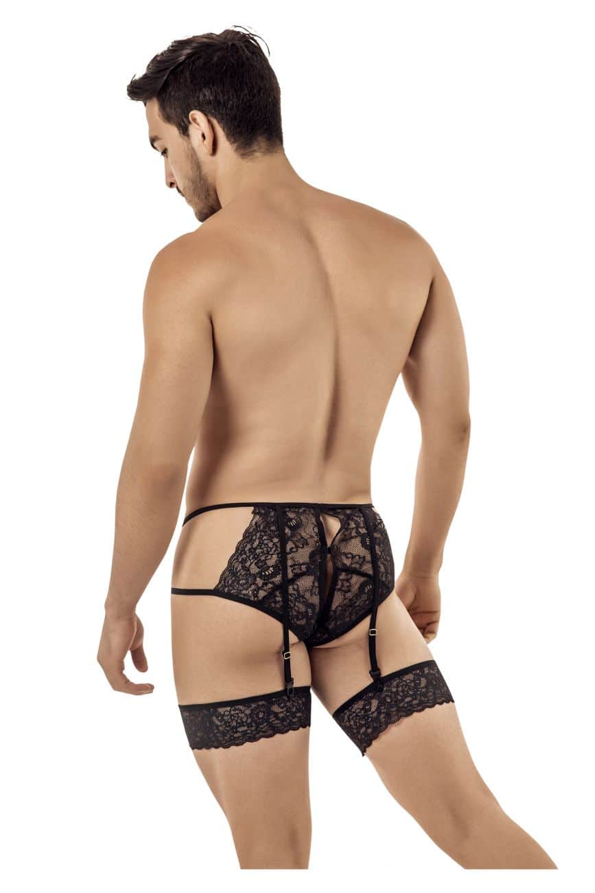 CandyMan Underwear Men's  Peek A Boo Garter Briefs
