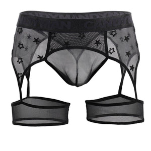CandyMan Underwear Men's  Stars Gaterbelt Thongs