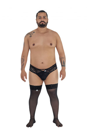 CandyMan Underwear Men's Sexy Lace Plus Size Jockstrap available at www.MensUnderwear.io - 4