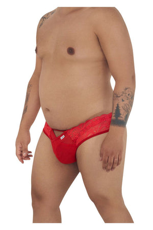 CandyMan Underwear Men's Sexy Lace Plus Size Jockstrap available at www.MensUnderwear.io - 12