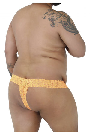 CandyMan Plus Size Peek-a-Boo Lace Male Thongs - available at MensUnderwear.io - 20