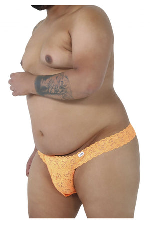 CandyMan Plus Size Peek-a-Boo Lace Male Thongs - available at MensUnderwear.io - 21
