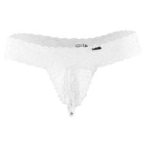 CandyMan Plus Size Peek-a-Boo Lace Male Thongs - available at MensUnderwear.io - 10