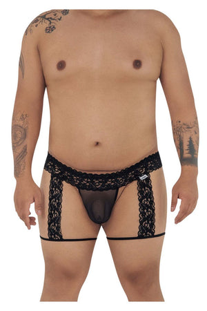 CandyMan Underwear Men's Plus Size Lace Thongs available at www.MensUnderwear.io - 1