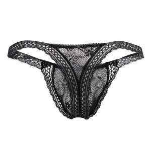 CandyMan Underwear Double Lace Men's Plus Size Thongs available at www.MensUnderwear.io - 6