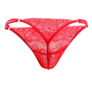 CandyMan Underwear Lace G-String Men's Plus Size Thongs available at www.MensUnderwear.io - 17