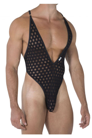 CandyMan Men's Lace Bodysuit - available at MensUnderwear.io - 3