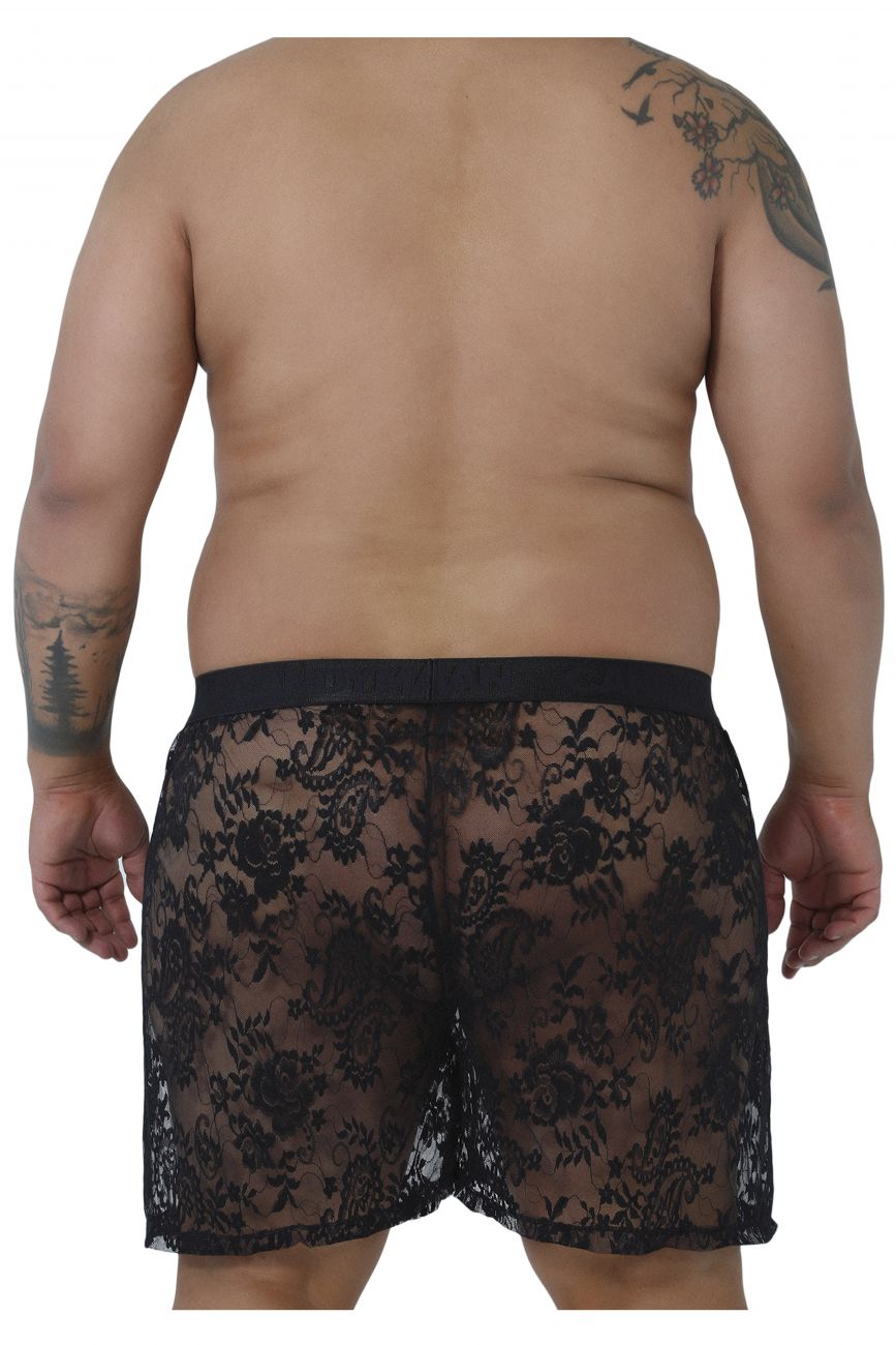 CandyMan Plus Size Men's Lace Boxers - available at MensUnderwear.io - 1