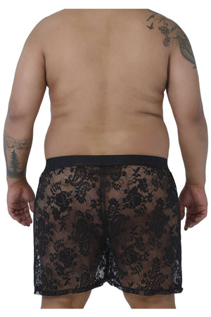 CandyMan Plus Size Men's Lace Boxers - available at MensUnderwear.io - 2