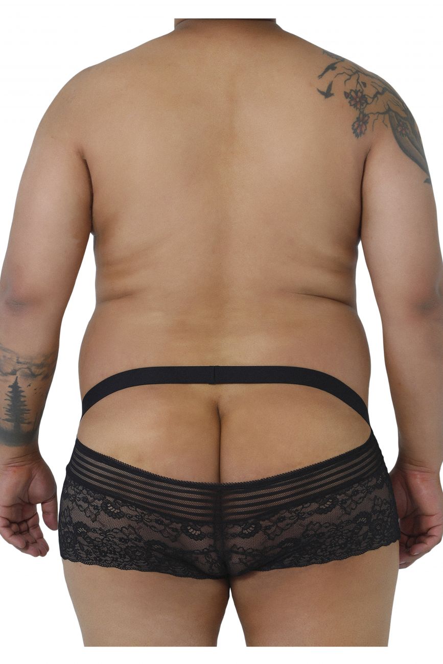 CandyMan Men's Plus Size Lace Briefs - available at MensUnderwear.io - 1