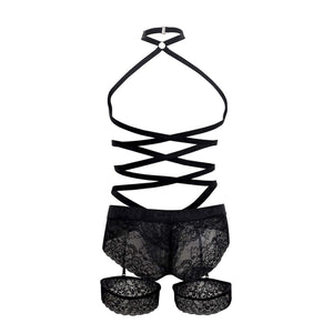 CandyMan Underwear Lace Garter Men's Plus Size Bodysuit available at www.MensUnderwear.io - 6