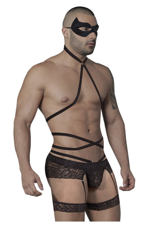 CandyMan Underwear Men's Lace Garter Costume - available at MensUnderwear.io - 3