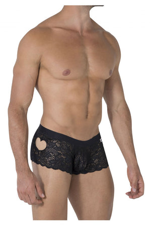 CandyMan Underwear Men's Heart Lace Trunks - available at MensUnderwear.io - 3
