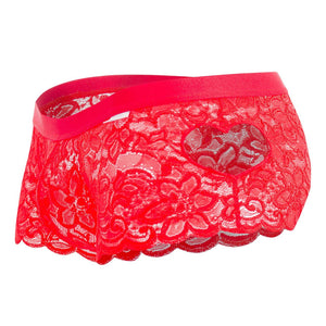 CandyMan Underwear Men's Heart Lace Trunks - available at MensUnderwear.io - 33