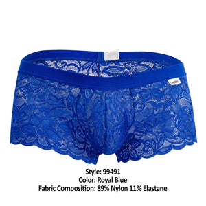 CandyMan Underwear Men's Heart Lace Trunks - available at MensUnderwear.io - 56