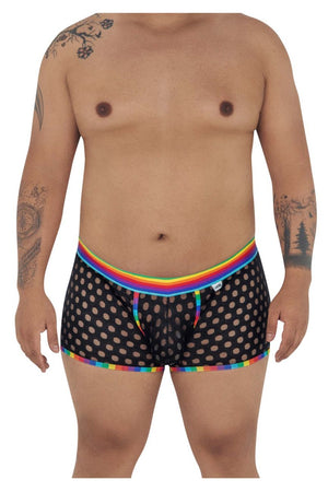 CandyMan Underwear Men's Polka Mesh Plus Size Trunks available at www.MensUnderwear.io - 7
