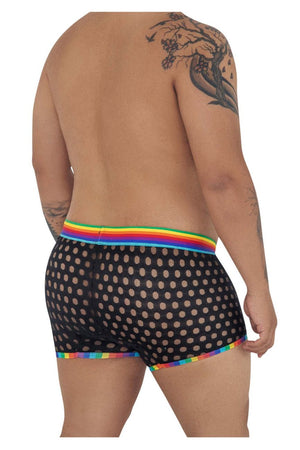 CandyMan Underwear Men's Polka Mesh Plus Size Trunks available at www.MensUnderwear.io - 8