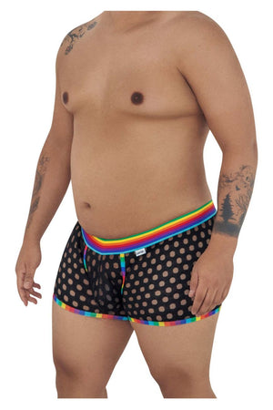 CandyMan Underwear Men's Polka Mesh Plus Size Trunks available at www.MensUnderwear.io - 9