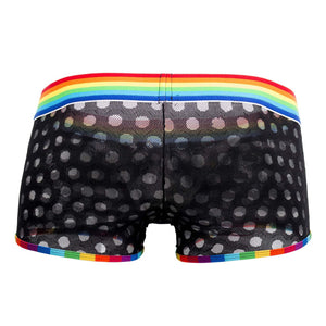 CandyMan Underwear Men's Polka Mesh Plus Size Trunks available at www.MensUnderwear.io - 12