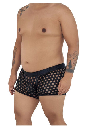CandyMan Underwear Men's Polka Mesh Plus Size Trunks available at www.MensUnderwear.io - 3