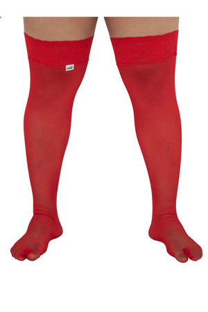 CandyMan Underwear Mesh Plus Size Men's Thigh Highs available at www.MensUnderwear.io - 4