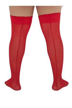 CandyMan Underwear Mesh Plus Size Men's Thigh Highs available at www.MensUnderwear.io - 5