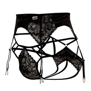 CandyMan Underwear Plus Size Men's Lace Garter-Jockstrap available at www.MensUnderwear.io - 5