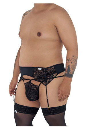 CandyMan Underwear Plus Size Men's Lace Garter-Jockstrap available at www.MensUnderwear.io - 3