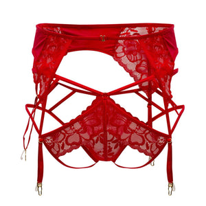 CandyMan Underwear Plus Size Men's Lace Garter-Jockstrap available at www.MensUnderwear.io - 12