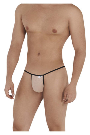 Male underwear model wearing CandyMan Underwear Rose Men's G-String available at MensUnderwear.io