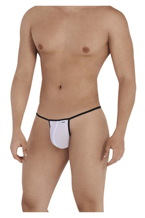 Male underwear model wearing CandyMan Underwear Rose Men's G-String available at MensUnderwear.io