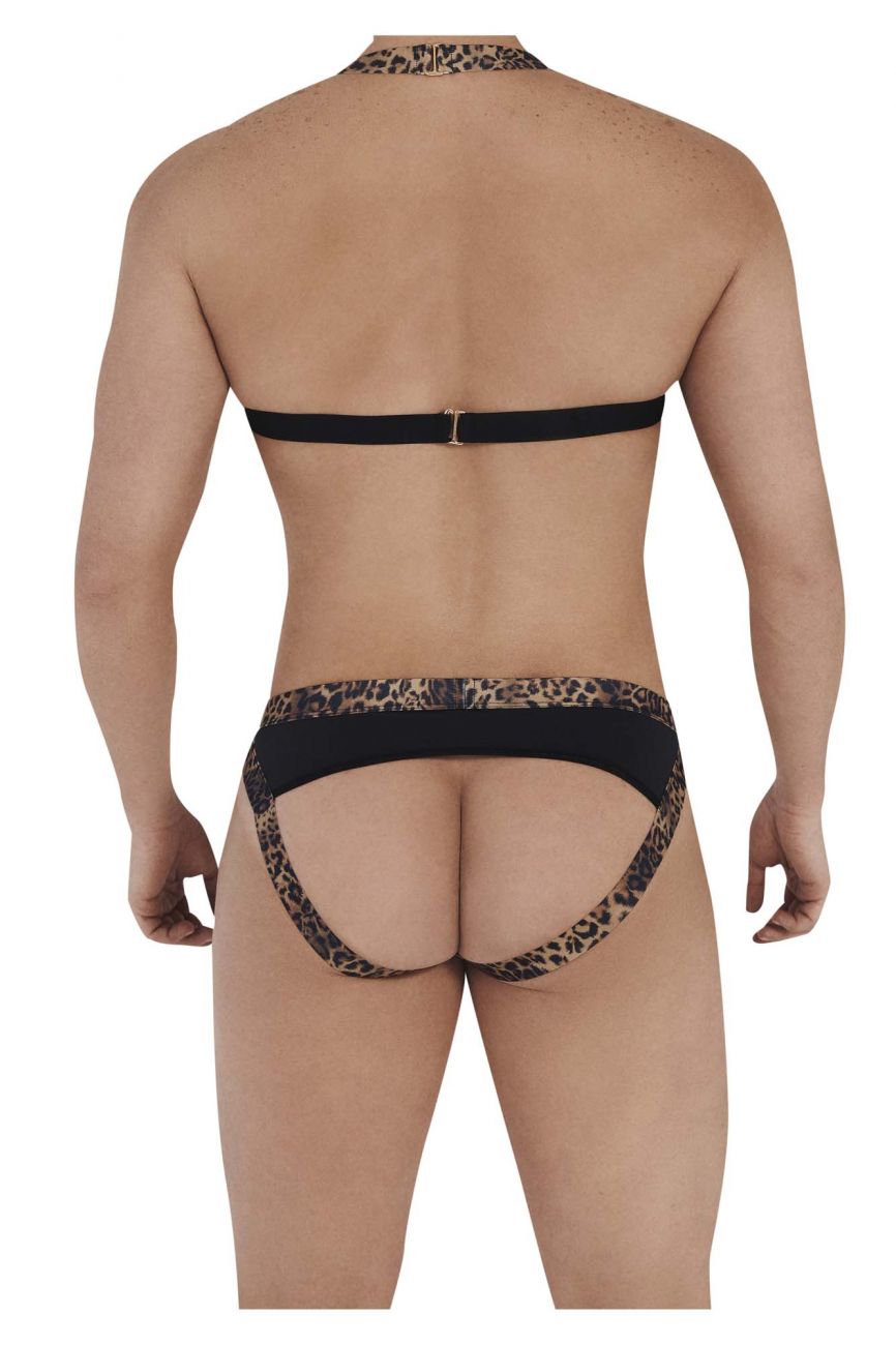 Male underwear model wearing CandyMan Underwear Harness-Jockstrap available at MensUnderwear.io