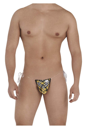 Male underwear model wearing CandyMan Underwear Men's Invisible Micro G-String available at MensUnderwear.io