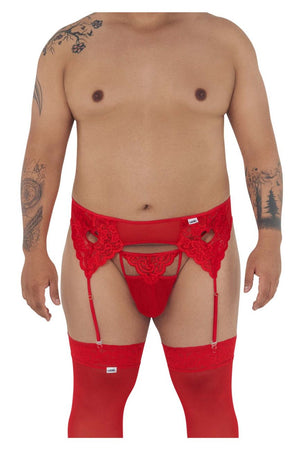 CandyMan Underwear Plus Size Men's Lace Garter G-String available at www.MensUnderwear.io - 7