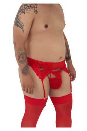 CandyMan Underwear Plus Size Men's Lace Garter G-String available at www.MensUnderwear.io - 9