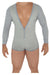 CandyMan Underwear Super V-Neck Bodysuit available at www.MensUnderwear.io - 2