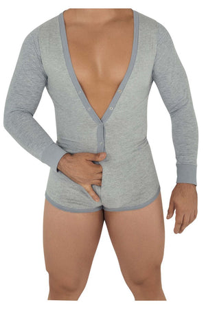 CandyMan Underwear Super V-Neck Bodysuit available at www.MensUnderwear.io - 7